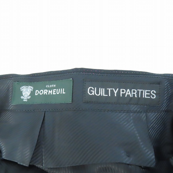 実際に弊社で買取させて頂いたWACKO MARIA×DORMEUIL/ワコマリア×ドーメル スラックスパンツ ブラックラメ Lの画像 2枚目