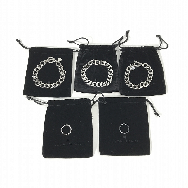実際に弊社で買取させて頂いた【おまとめ】LION HEART/ライオンハート ブレスレット/リング