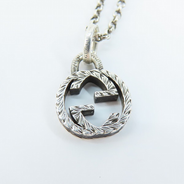 実際に弊社で買取させて頂いたGUCCI/グッチ インターロッキングGGロゴ 印唐草模様 アラベスク ネックレス/ペンダントの画像 2枚目