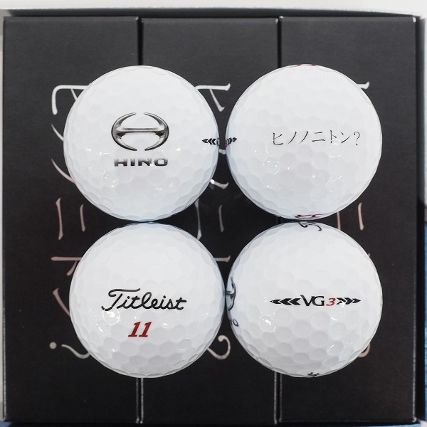 実際に弊社で買取させて頂いた【未使用/オウンネーム】Titleist/タイトリスト VG3 ＃1ball in golf ゴルフボール ホワイト 1ダース の画像 2枚目