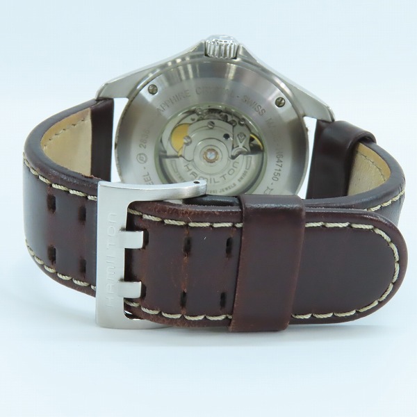 実際に弊社で買取させて頂いたHAMILTON/ハミルトン カーキ パイロット デイデイト 自動巻き H647150の画像 2枚目