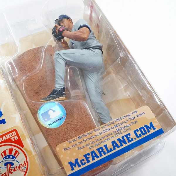実際に弊社で買取させて頂いた【未開封】McFARLANE/マクファーレン ニューヨーク・ヤンキース #27 KEVIN BROWN ケビン・ブラウン フィギュアの画像 3枚目