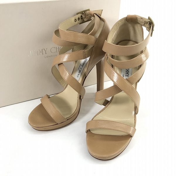 実際に弊社で買取させて頂いたJIMMY CHOO/ジミーチュウ  アンクルストラップ サンダル ハイヒール/ピンヒール/38