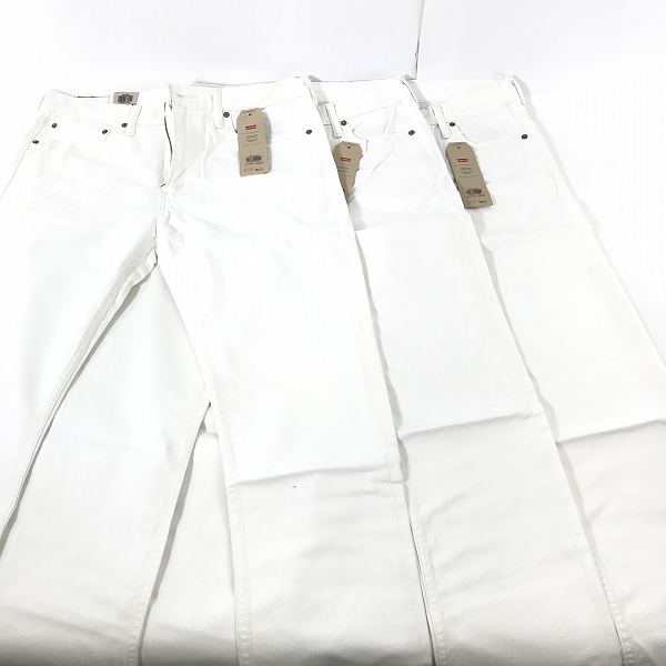 実際に弊社で買取させて頂いた【おまとめ/未使用】LEVI'S/リーバイス 513 ホワイト デニムパンツの画像 1枚目