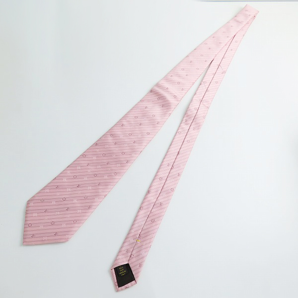実際に弊社で買取させて頂いたLOUIS VUITTON/ルイヴィトン 総柄 シルク 100％ ネクタイの画像 6枚目