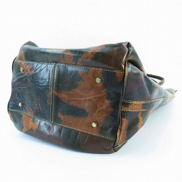 実際に弊社で買取させて頂いたaniary/アニアリ カモフラ/迷彩柄 レザー トートバッグの画像 2枚目