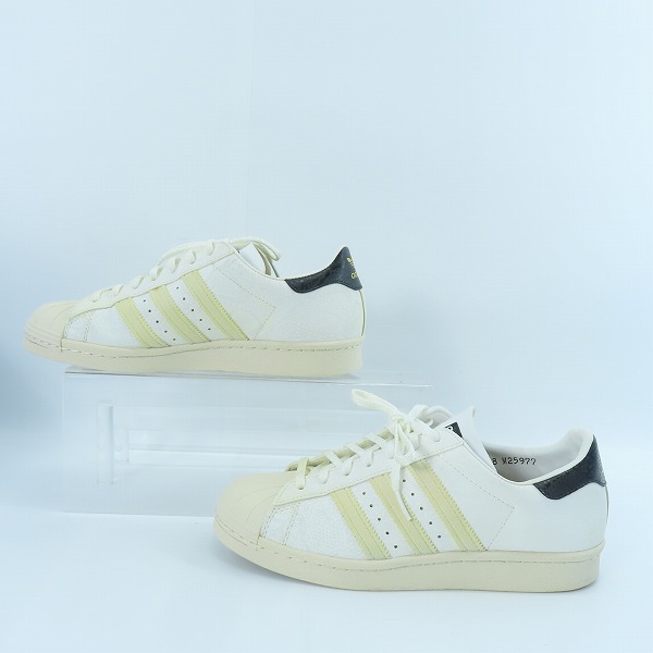 実際に弊社で買取させて頂いたadidas×atmos/アディダス×アトモス SUPER STAR 80s GSNK/スーパースター グロー イン ザ ダーク スネーク/M25977/26.5の画像 3枚目