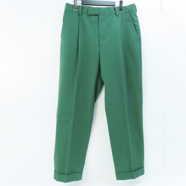 実際に弊社で買取させて頂いたWACKO MARIA×DORMEUIL/ワコマリア×ドーメル スラックスパンツ グリーン XL