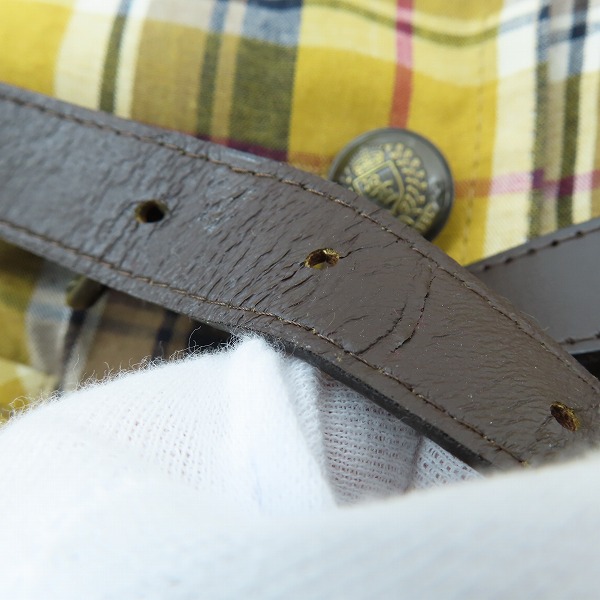 実際に弊社で買取させて頂いたBurberry London BLUE LABEL/バーバリーロンドン ブルーレーベル ノバチェック ベルト ワンピース E1J52-202-60/38の画像 9枚目