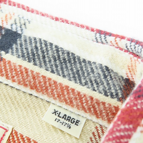 実際に弊社で買取させて頂いた【未使用】 SUGAR CANE/シュガーケーン TWILL CHECK WORK SHIRT/ツイルチェック ワークシャツ オフホワイト SC28235/XLの画像 4枚目