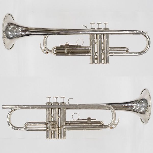 実際に弊社で買取させて頂いたYAMAHA/ヤマハ YTR-1310/YTR1310 トランペット シルバープレート セミハードケース付の画像 1枚目