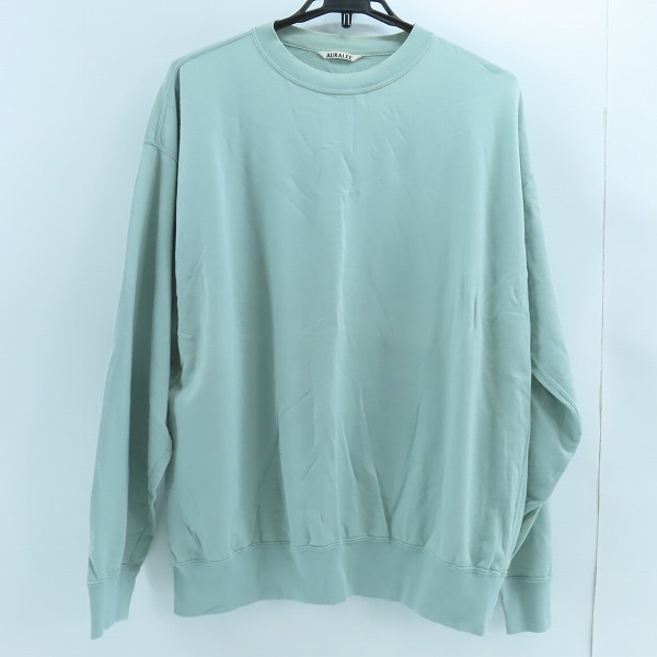 実際に弊社で買取させて頂いたAURALEE/オーラリー SUPER HIGH GAUGE SWEAT BIG P/O/スウェット A8SP01NU/4