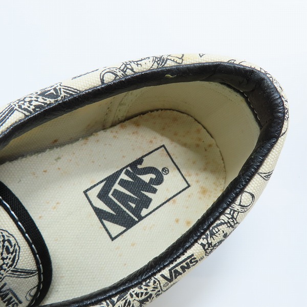 実際に弊社で買取させて頂いたVANS バンズ VAN DOREN/バンドーレン スカル パイレーツ 80s復刻モデル ローカットスニーカー TB6Q/8.5の画像 4枚目