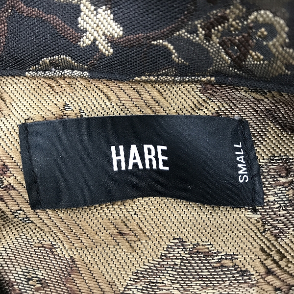 実際に弊社で買取させて頂いたHARE/ハレ フラワージャガード 長袖シャツ 総柄 HA020179AA/Sの画像 2枚目