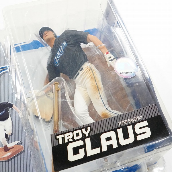 実際に弊社で買取させて頂いた【未開封】McFARLANE TOYS/マクファーレントイズ トロント・ブルージェイズ #25 TROY GLAUS トロイ・グロース フィギュアの画像 3枚目