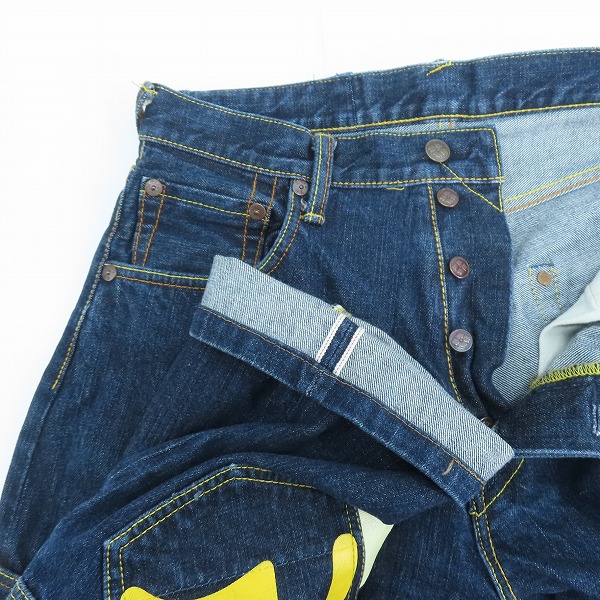実際に弊社で買取させて頂いたEVISU/エヴィス ハーフメニーポケット デニムパンツ/30の画像 2枚目