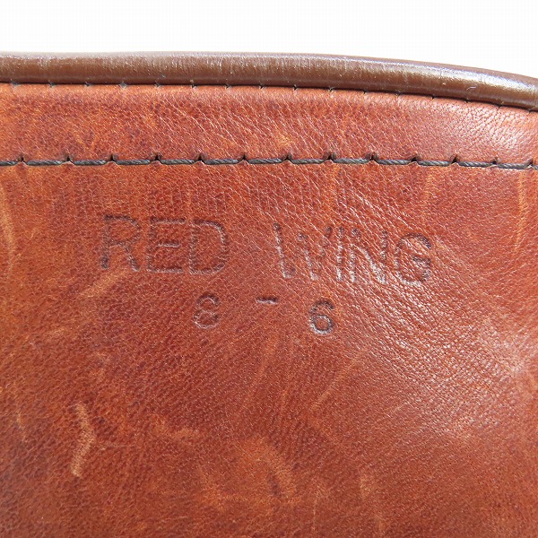 実際に弊社で買取させて頂いた【難有り】RED WING/レッドウィング ビンテージ/80s MADE IN USA 羽タグ 編み上げブーツ 214/9の画像 8枚目