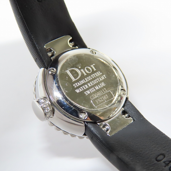 実際に弊社で買取させて頂いたChristian Dior/クリスチャンディオール ラ ミニ ディ ドゥ ディオール クォーツ 腕時計 CD040112の画像 3枚目
