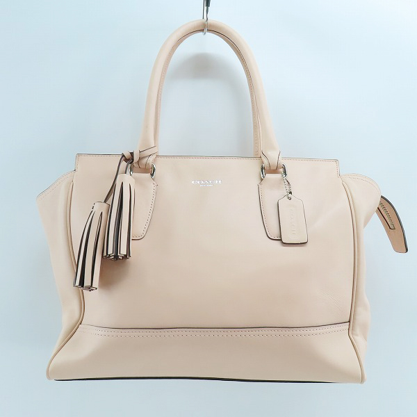 実際に弊社で買取させて頂いたCOACH/コーチ トートバッグ レザー ハンドバッグ レザー レガシー タッセル付き/24201