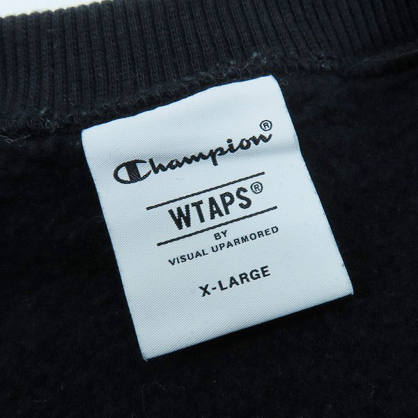 実際に弊社で買取させて頂いたWTAPS ×Champion/ダブルタップス×チャンピオン クルーネック スウェットシャツ C8-X016/XLの画像 2枚目