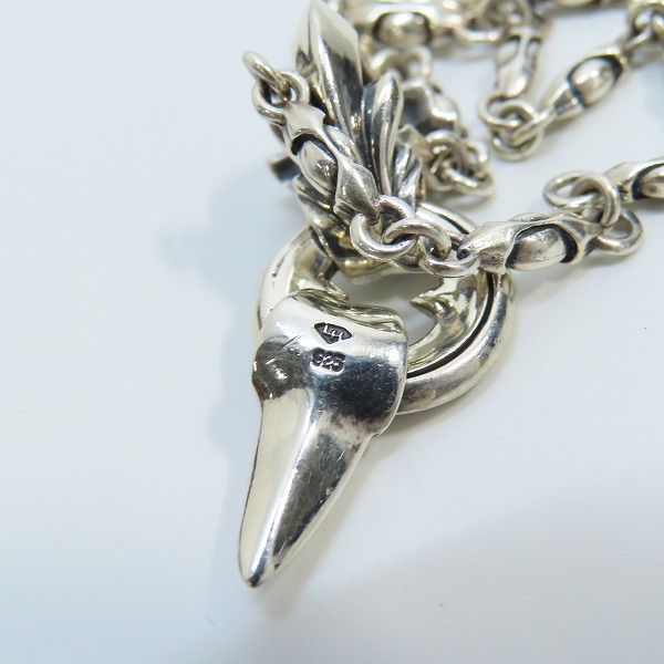 実際に弊社で買取させて頂いたLION HEART/ライオンハート HOWL/ハウル ファングド ネックレス 01NE0061SVの画像 6枚目