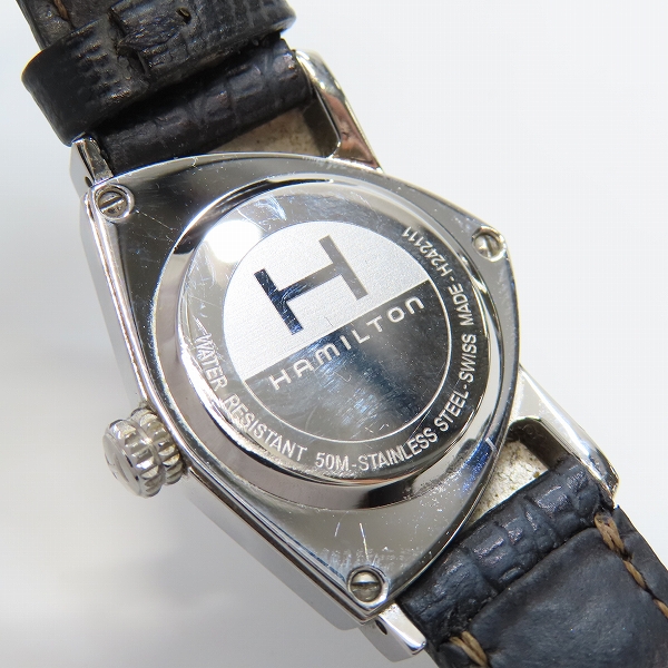 実際に弊社で買取させて頂いたHAMILTON/ハミルトン ベンチュラ ステンレススチール クォーツ 腕時計/ウォッチ H242111の画像 4枚目