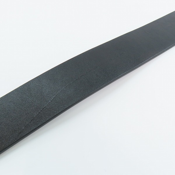 実際に弊社で買取させて頂いたHUGO BOSS/ヒューゴボス Giove-L_Sz35 レタリングロゴループ レザー ベルト 50470652/90-34の画像 7枚目