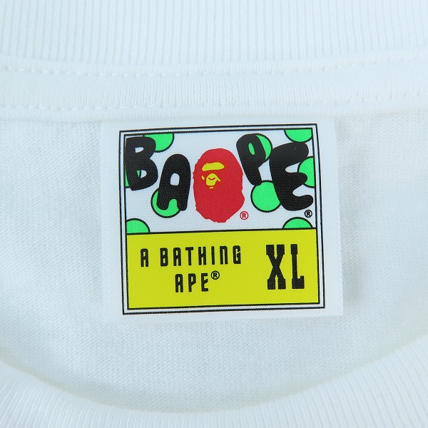 実際に弊社で買取させて頂いたA BATHING APE/アベイシングエイプ Tシャツ 001TEK731938C/XLの画像 2枚目