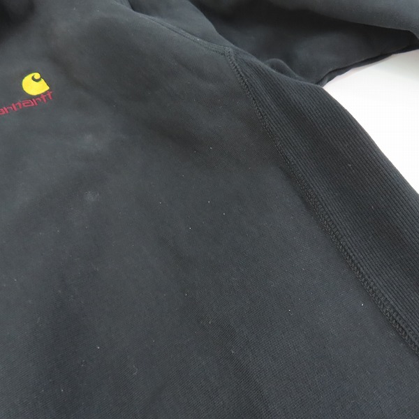 実際に弊社で買取させて頂いたCarhartt/カーハート  ハーフジップアメリカンスクリプトスウェットシャツ/I027014/Lの画像 7枚目
