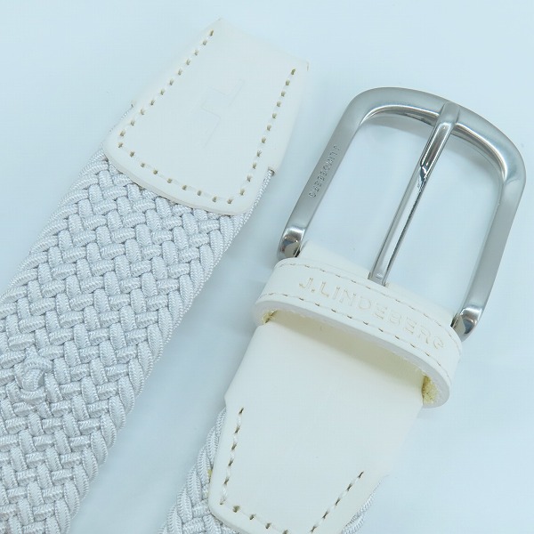 実際に弊社で買取させて頂いたJ.LINDEBERG/ジェイリンドバーグ ベルト ホワイトの画像 1枚目