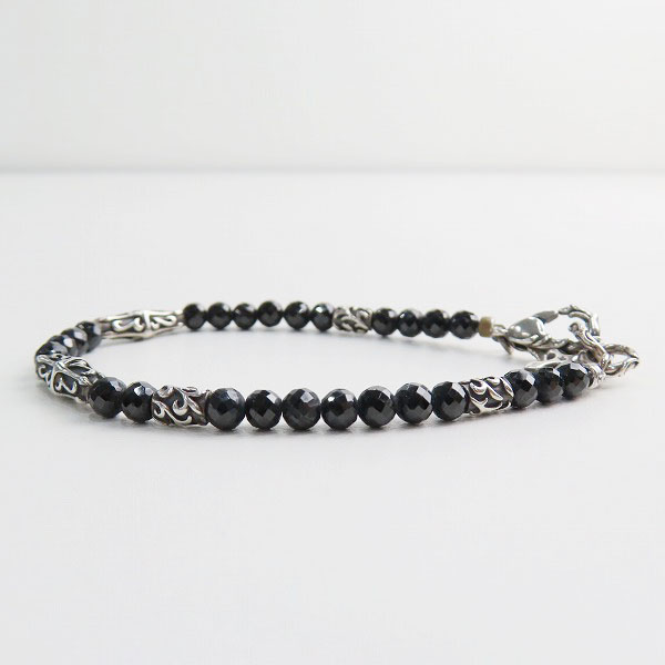 実際に弊社で買取させて頂いた【ギャラ付】Bloody Mary/ブラッディマリー クロス ブラックスピネル ブレスレットの画像 3枚目