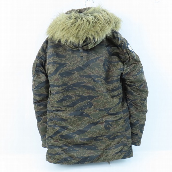 実際に弊社で買取させて頂いたHYSTERIC GRAMOUR/ヒステリックグラマー プリマロフト タイガーカモ N-3B フライトジャケット 4AC-0293/Lの画像 1枚目