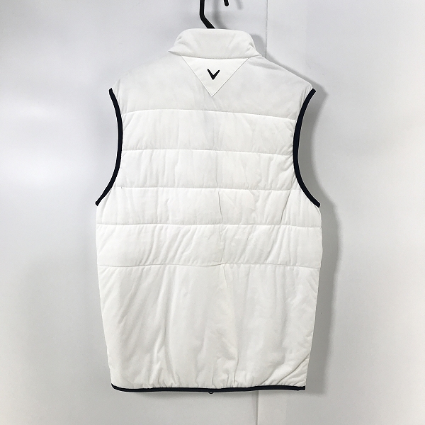 実際に弊社で買取させて頂いたCallaway/キャロウェイ 中綿ベスト ホワイト H22216100/Lの画像 1枚目