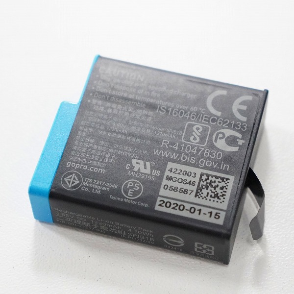 実際に弊社で買取させて頂いたGoPro/ゴープロ HERO 8 Black アクションカメラ デジタルビデオカメラ 簡易動作確認済みの画像 8枚目