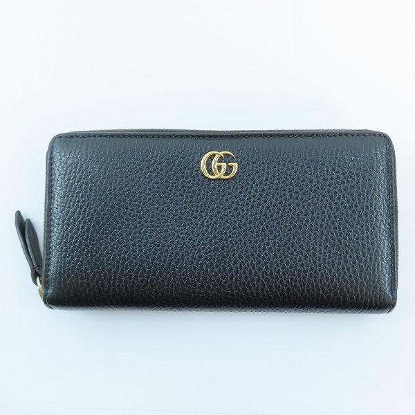 実際に弊社で買取させて頂いたGUCCI/グッチ GGマーモント ラウンドジップ 長財布/ロングウォレット
