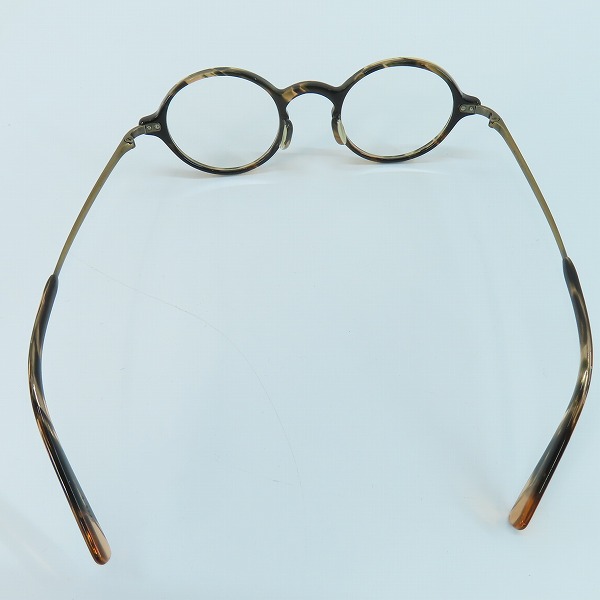実際に弊社で買取させて頂いた金子眼鏡/カネコガンキョウ 井戸多美男作 メガネフレーム/アイウェア T448-5の画像 2枚目