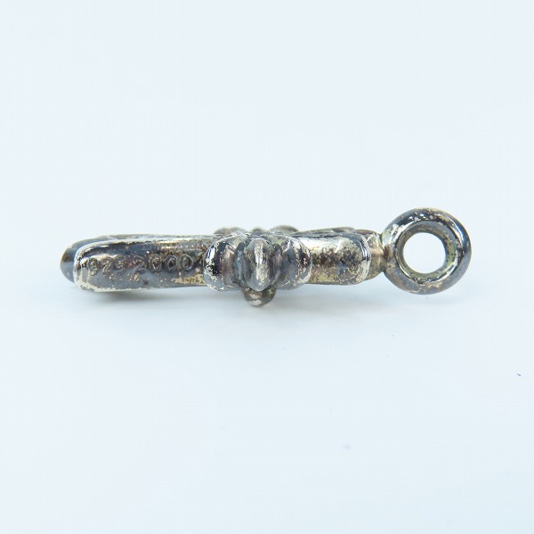 実際に弊社で買取させて頂いたCHROME HEARTS/クロムハーツ タイニーファットクロスペンダント パヴェブラックダイヤの画像 3枚目