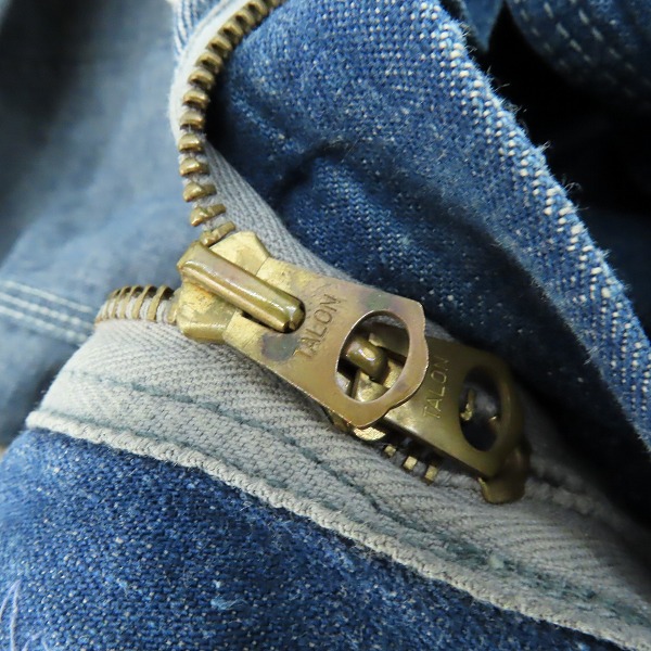 実際に弊社で買取させて頂いたCarhartt/カーハート 40〜50s/40～50年代 2色刺繍タグ ヴィンテージ デニム オールインワン/つなぎ/50の画像 6枚目