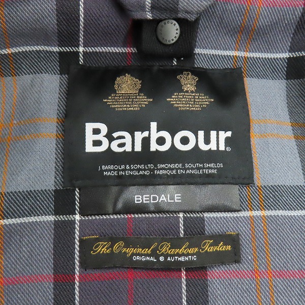 実際に弊社で買取させて頂いたBarbour/バブアー BEDALE WAX JACKET ビデイルワックスジャケット MWX0018BK9140/40の画像 3枚目