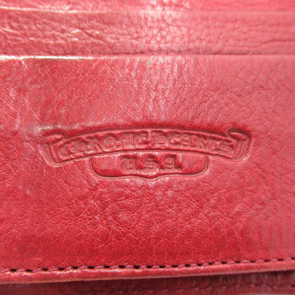実際に弊社で買取させて頂いた【インボイス原本】CHROME HEARTS/クロムハーツ WAVE/ウェーブウォレット クロスボタン/長財布の画像 4枚目