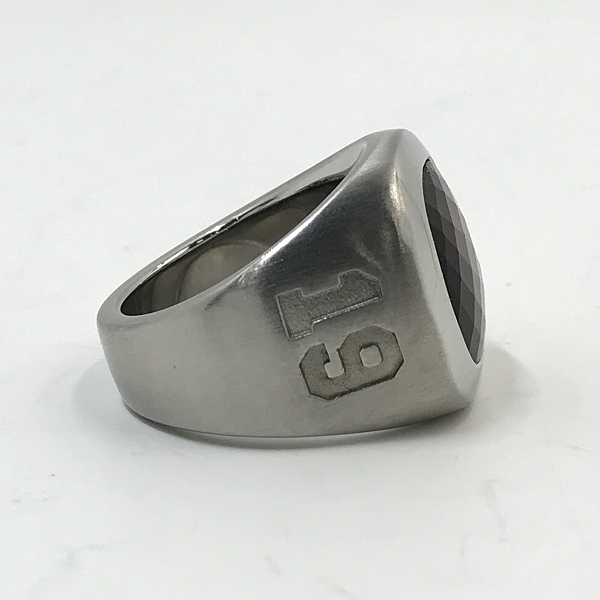 実際に弊社で買取させて頂いたDIESEL/ディーゼル 3Dモヒカン キュービックジルコニア シグネット リング 19号の画像 4枚目