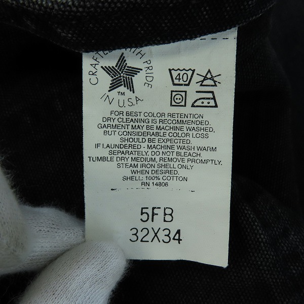 実際に弊社で買取させて頂いたCarhartt/カーハート BIB OVERALL/オーバーオール ダック生地 /32×34の画像 3枚目