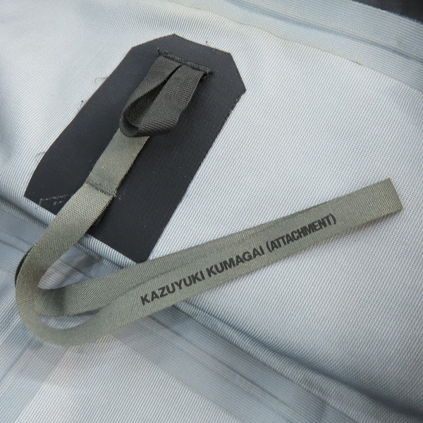 実際に弊社で買取させて頂いたKAZUYUKI KUMAGAI ATTACHMENT/カズユキクマガイ アタッチメント Nyリップ3レイヤー フーデッドハーフコート KC61-055 /2の画像 2枚目