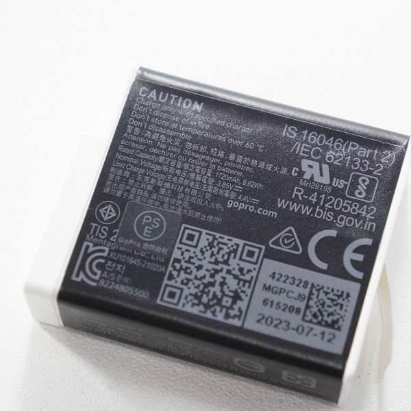 実際に弊社で買取させて頂いたGoPro/ゴープロ HERO 10 Black アクションカメラ デジタルビデオカメラ 簡易動作確認済みの画像 9枚目