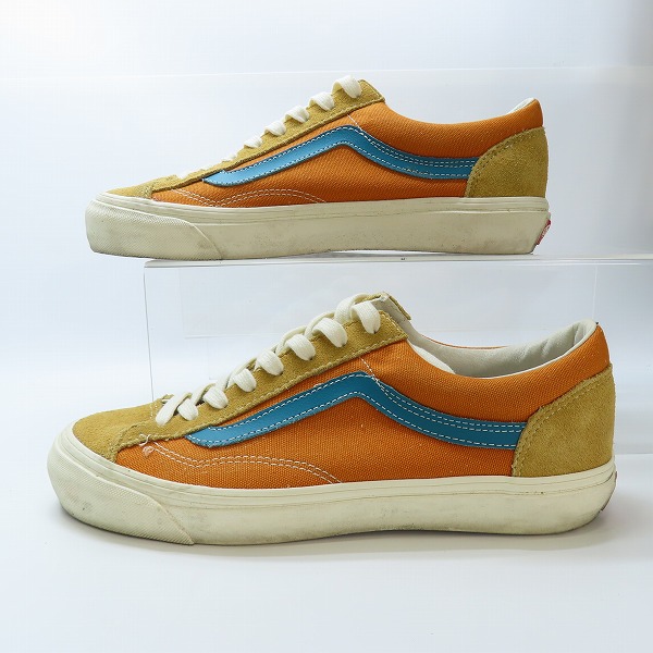 実際に弊社で買取させて頂いたVANS/バンズ オリジナルズ OFF THE WALL/オフ ザ ウォール ローカットスニーカー オレンジ×ベージュ T375/8の画像 3枚目