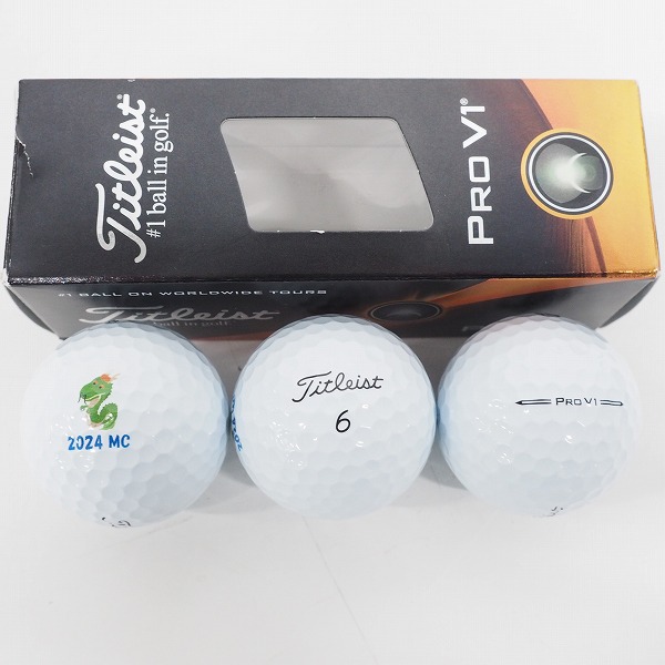 実際に弊社で買取させて頂いた 【未使用/オウンネーム】Titleist/タイトリスト PRO V1・ PRO V1x・AVX ゴルフボール ホワイト 計3スリーブの画像 1枚目