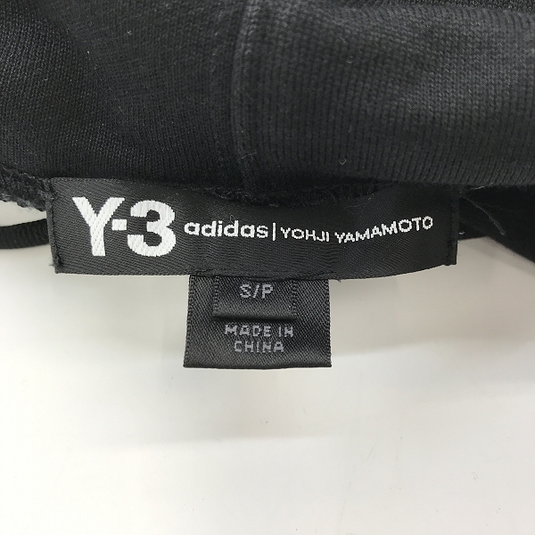 実際に弊社で買取させて頂いたY-3/ワイスリー adidas/アディダス×Yohji Yamamoto/ヨウジヤマモト ロゴフーディパーカー/Sの画像 2枚目