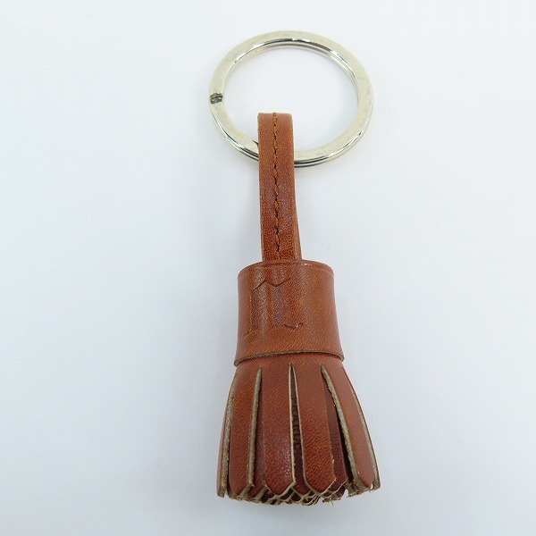 実際に弊社で買取させて頂いたJOHN LOBB/ジョンロブ  POMPOM KEYRING/キーホルダー キーリング ブラウンの画像 1枚目