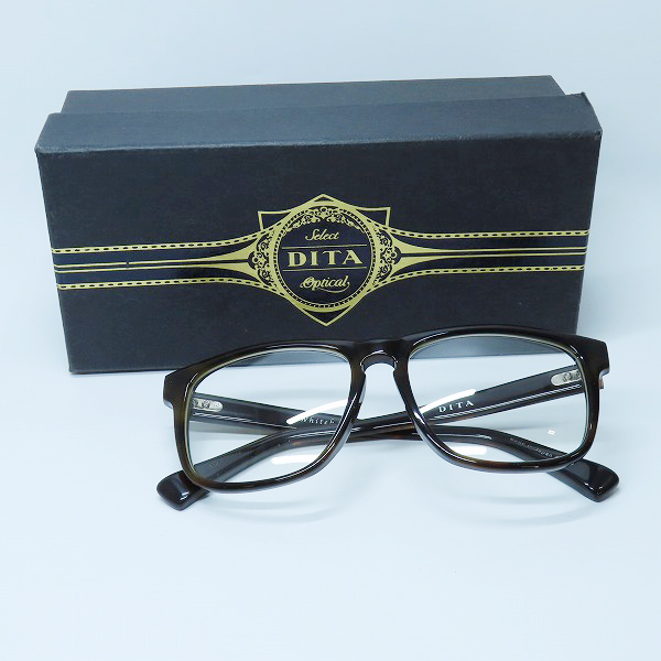 実際に弊社で買取させて頂いたDITA/ディータ whitehall/ホワイトホール 眼鏡 メガネフレーム/アイウェア DRX-2037B-55の画像 9枚目