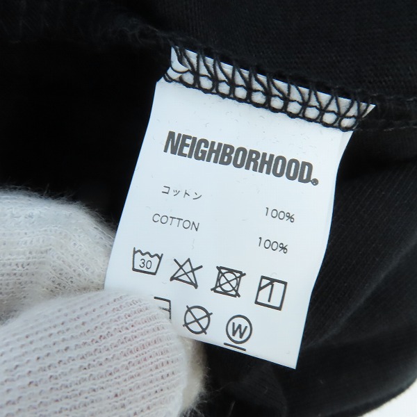 実際に弊社で買取させて頂いたNEIGHBORHOOD/ネイバーフッド 24aw ラバープリントTシャツ ブラック NH. TEE LS-17/Lの画像 3枚目